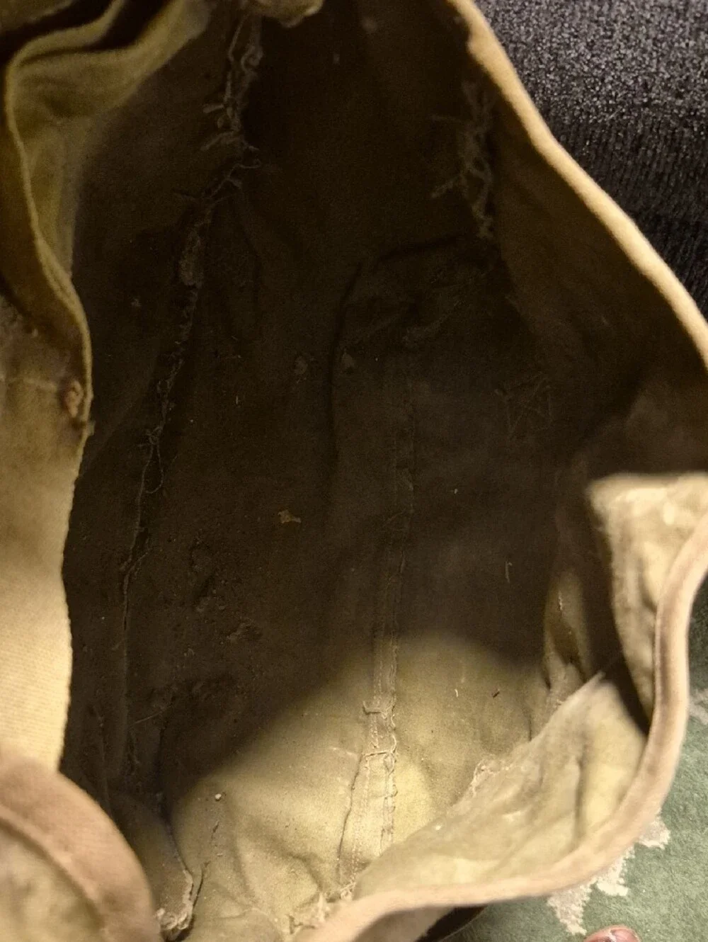 WWII US AIRBORNE PARATROOPER MUSETTE JUMP BAG- 1945